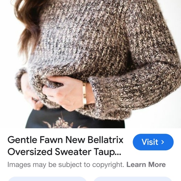 Gentle fawn black and gold sweater - Picture 3 of 3